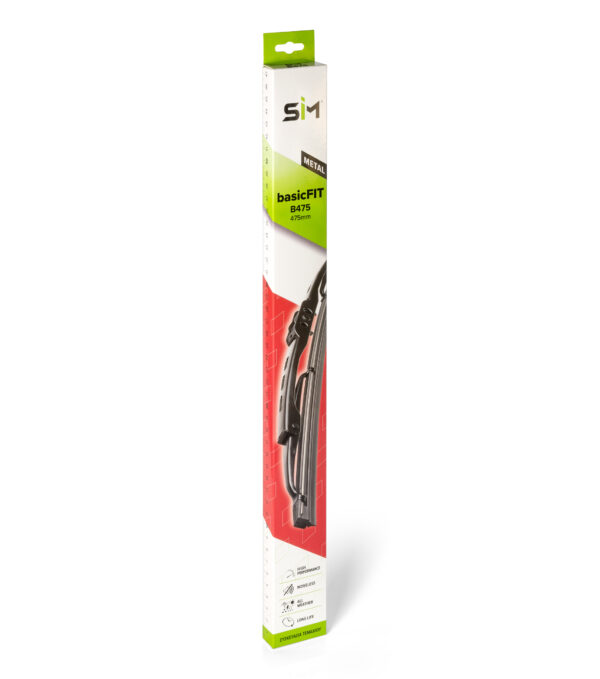 ΜΕΤΑΛΛΙΚΟΣ ΥΑΛΟΚΑΘΑΡΙΣΤΗΡΑΣ SΙΜ BASICFIT 475 mm (ΚΟΥΤΙ 10 ΤΕΜΑΧΙΩΝ)