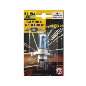 ΛΑΜΠΑ SΙΜ Η4 12V 60/55W Ρ43Τ SUPER WHITE ΧΕΝΟΝ MADE IN ΚΟRΕΑ