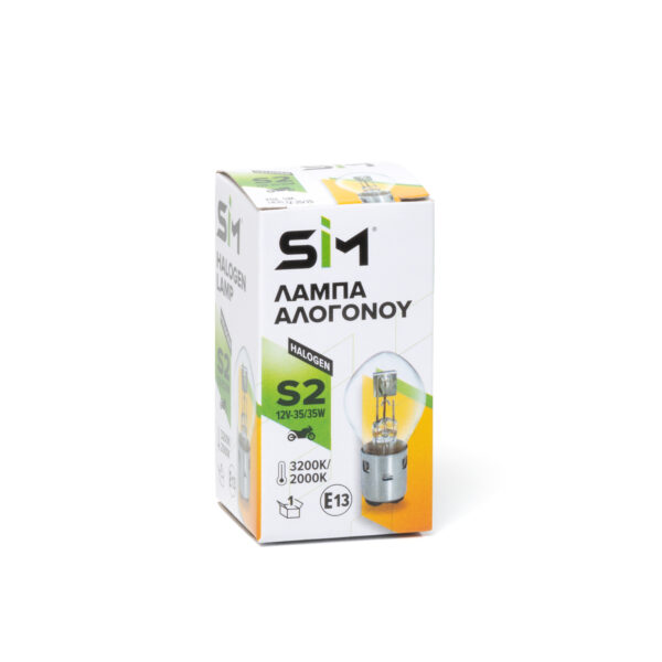 ΛΑΜΠΑ SΙΜ S2 (B35) 12V 35/35W ΒΑ20D ΓΙΑ ΜΟΤΟΣΥΚΛΕΤΕΣ