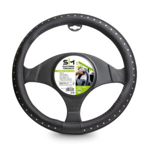 ΚΑΛΥΜΜΑ ΤΙΜΟΝΙΟΥ ΟΧΗΜΑΤΩΝ ΜΑΥΡΟ ΜΕΤΑΛΛΙΚΟ 38 cm SIM