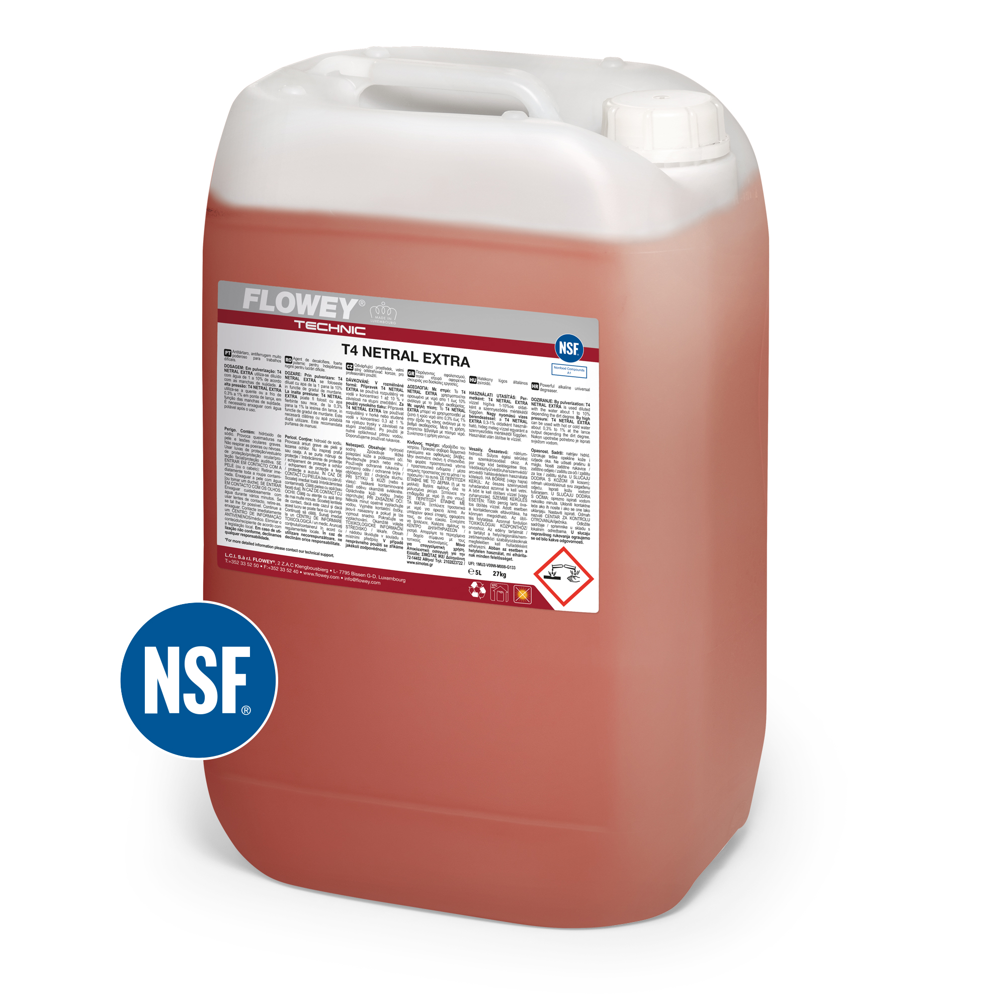 Τ4 ΙΣΧΥΡΟ ΑΛΚΑΛΙΚΟ ΚΑΘΑΡΙΣΤΙΚΟ ΓΕΝΙΚΗΣ ΧΡΗΣΗΣ FLΟWΕΥ 27 Κg