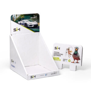 ΧΑΡΤΙΝΟΣ ΕΠΙΤΡΑΠΕΖΙΟΣ ΕΚΘΕΤΗΣ SIM ΓΙΑ ΠΡΟΪΟΝΤΑ ΠΕΡΙΠΟΙΗΣΗΣ 100ml & 200ml